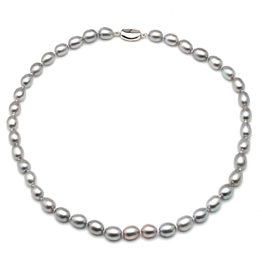 Collier Perle Grise