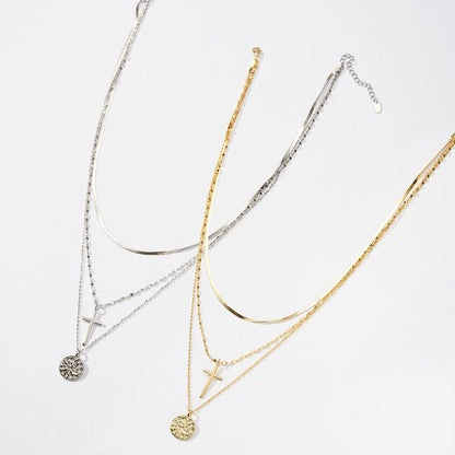 Collier Argent Croix