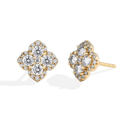 Boucles D'oreilles en Diamant Moissanite pour Femmes