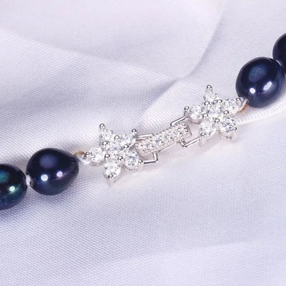 Collier Perle Noire Femme