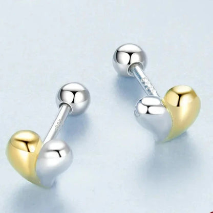Boucle D'oreille Argent Coeur