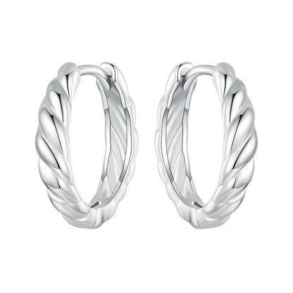 Boucle D'oreille Créole Torsadé