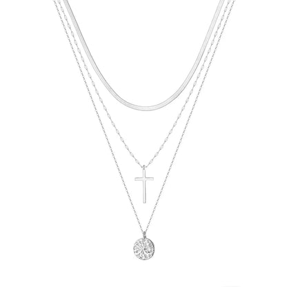 Collier Argent Croix