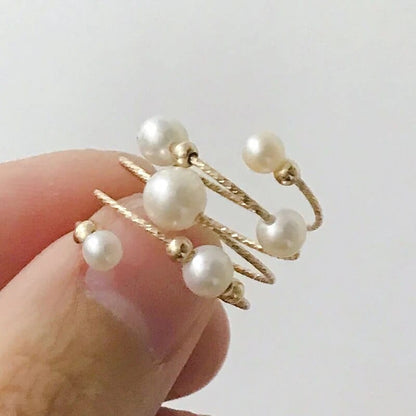 Bague Perle | Bague perle de Culture | Bague Perle Moderne