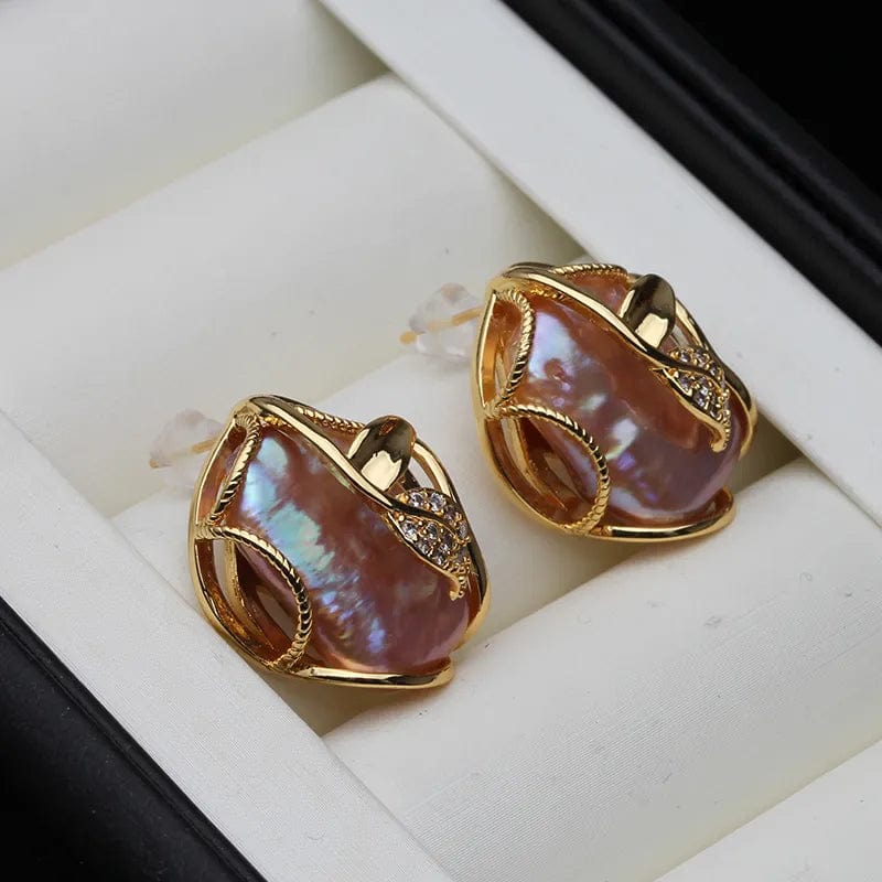 Boucles d'oreilles vertes en plaqué or - , site de vente en Boucles d'oreilles vertes en plaqué or - , site de vente en
