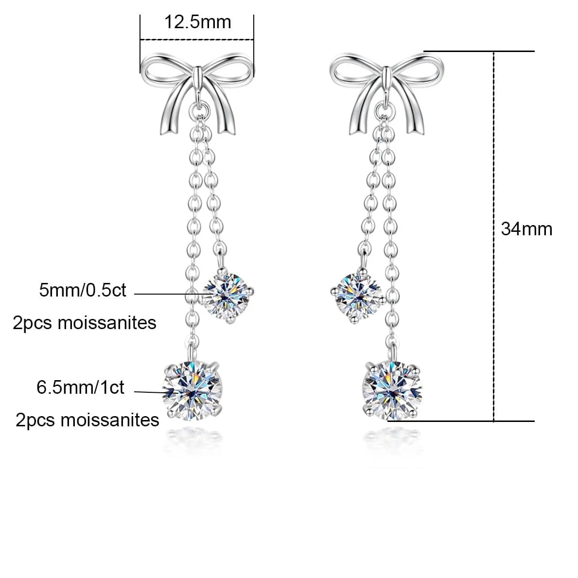 Boucle D'oreille Diamant | Diamant Synthétique | Diamant de Synthèse