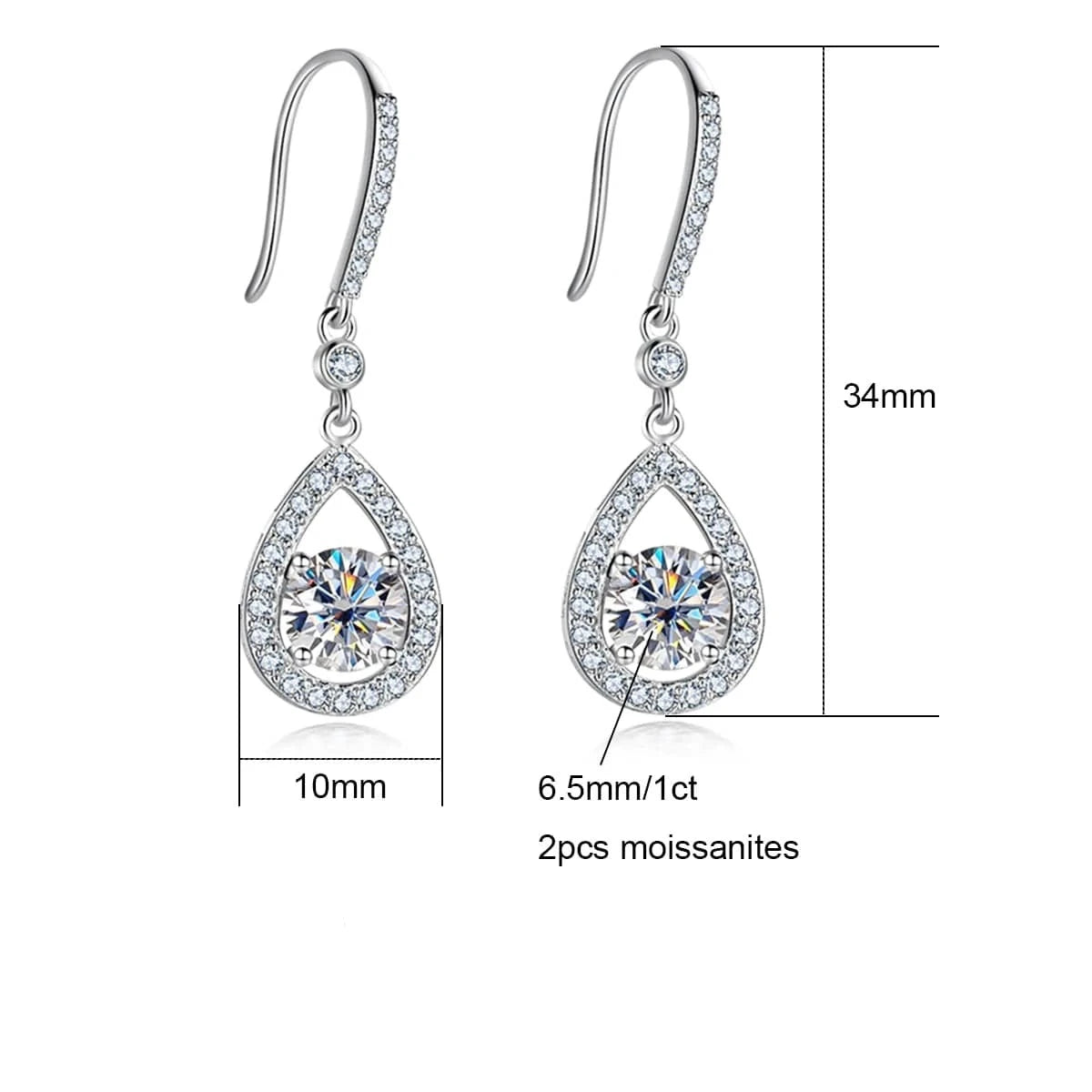 Boucle D'oreille Diamant | Diamant Synthétique | Diamant de Synthèse