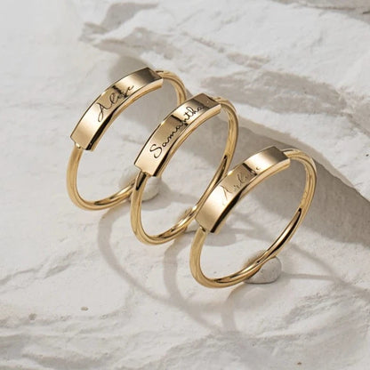 Bague Or Personnalisable