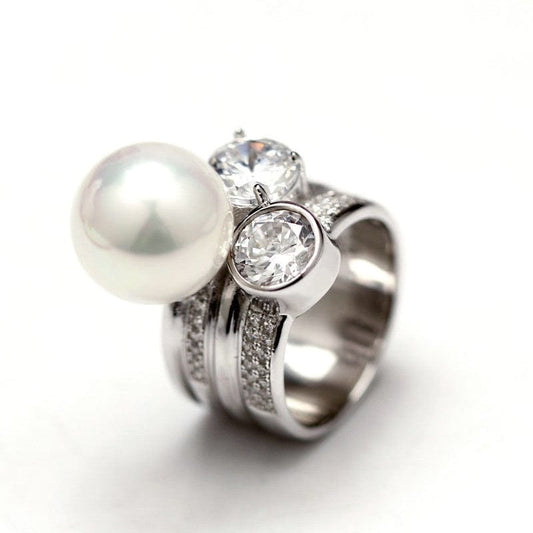 Bague Perle | Bague perle de Culture | Bague Perle Moderne