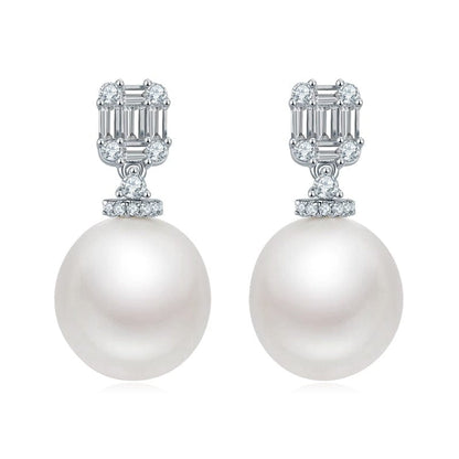 Boucle D'oreille Perle Blanche